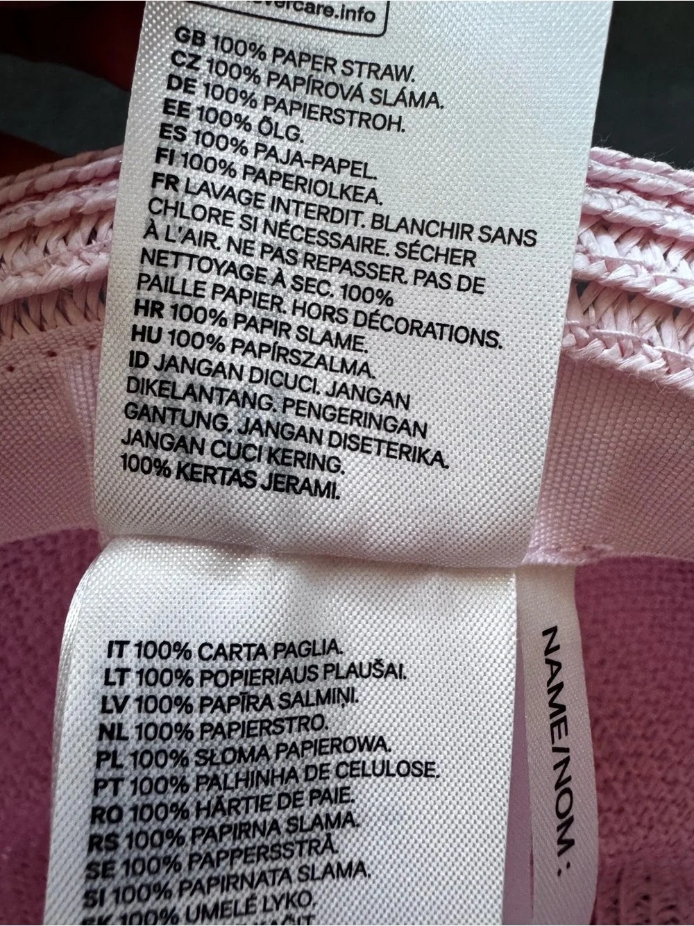 H&M Hat with Cat Ears, Pink, 3-4Y